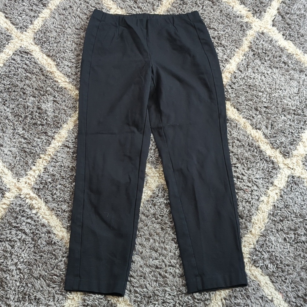 J.Jill Slim Leg Elastic Waist Women's Black Dress Pant Size Women's S